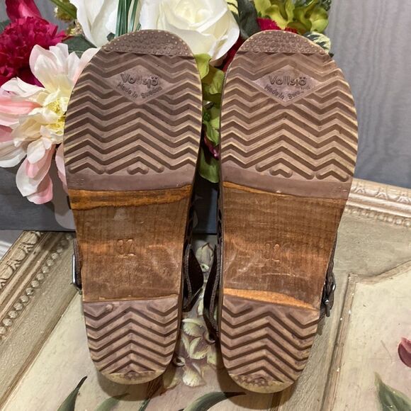 Vollsjo Girls Leopard Animal Print Swedish Clogs EU 32 - Picture 7 of 10